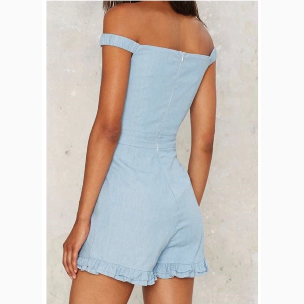 Light Blue L & XL Ladies Romper - Picture 2 of 6